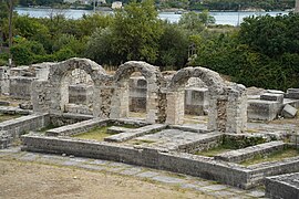 Vestiges de la cavea côté sud.