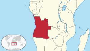 Angola asendikaart