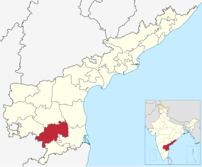 Positionskarte des Distrikts Annamayya