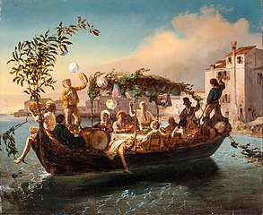 Праздник Искупителя в Венеции (итал. La Festa del Redentore a Venezia), 1850