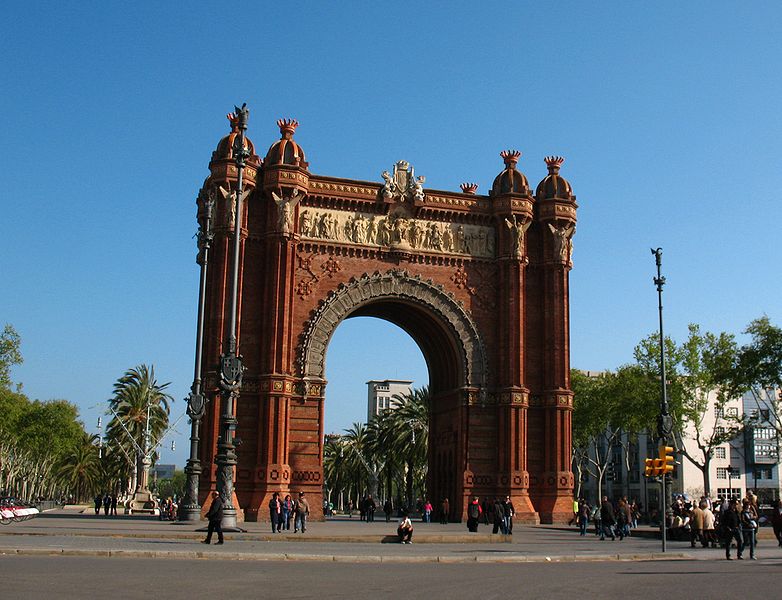 Barcelona, Ciudad, España, Arco del Triunfo