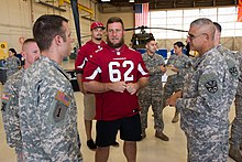 Cardinals' guard Ted Larsen visits servicemen at Papago Military Reservation Arizona Guard opens hangar doors to Cardinals players 141104-Z-LW032-744.jpg