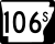 Highway 106S marker