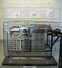 Atanasoff–Berry Computer replica at 1st floor of Durham Center, Iowa State University