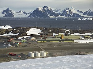 The BAS Rothera research station on Adelaide I...