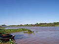 Vista del riacho hacia el norte, sobre el mirador de Barranqueras.