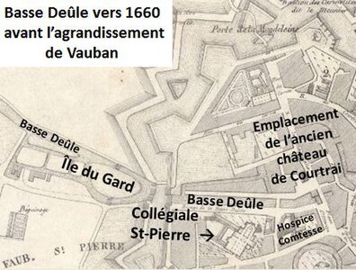 Territoire de l’ancien château en 1667