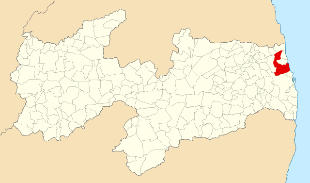Localização de Rio Tinto na Paraíba