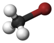 Model bola-dan-pasak bromometana