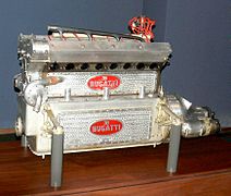 Moteur 8 cylindres de Bugatti Type 50B