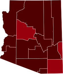 COVID-19 Prevalence v Arizoně podle county.svg