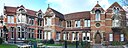 ☎∈ Stitched panorama of the Cambridge Union Society building.