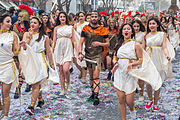 Roman-Hellenic theme in the 2014 carnival