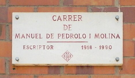 Manuel de Pedrolo i Molina 1 d'abril de 1918 (100è aniversari)