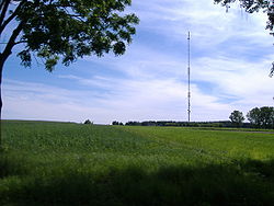 Skyline of Łosice transmitter