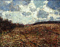 Paysage vallonné en fin d'automne (1900)