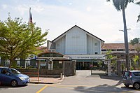 St. Xavier's Institution, one of Penang's premier schools, viewed from Farquhar Street.