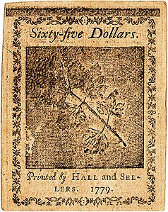 Continental Currency $65 banknote reverse (January 14, 1779).jpg