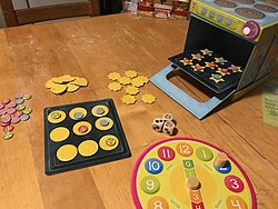 Spielmaterial des Spiels Cookies