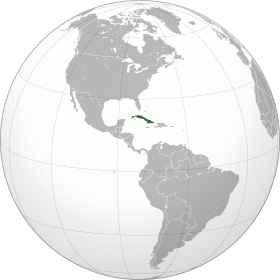 Localização de Cuba