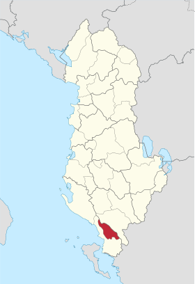 Localisation de District de Delvinë