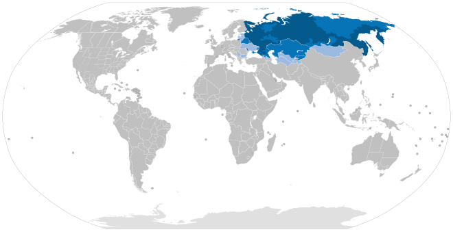 Lande waar Russies gepraat word