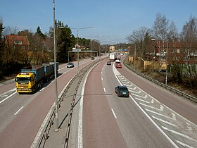 La E18 près de Västerås en Suède.