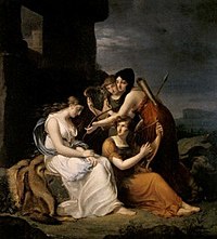 Malvina mourning the death of Oscar, 1806