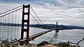 View of Golden Gate Bridge from Fort Baker