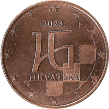 revers 1 cent, 2 centy, 5 centů