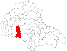 Location within Brașov County