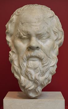 In the West, critical reasoning originated from the teachings of the Greek philosopher Socrates (470-399 BC). Head of Socrates in Palazzo Massimo alle Terme (Rome).JPG