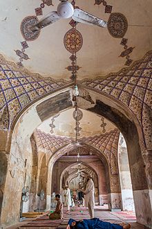 Begum Shahi Mosque is Lahore's earliest dated Mughal period mosque Interior of Mariyam Zamani Begum Mosque.jpg