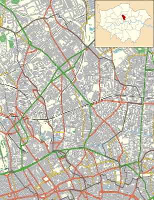 Location map United Kingdom London Islington