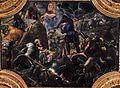Een plafondschildering van Jacopo Tintoretto in het Dogepaleis