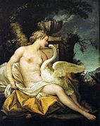 Jean-Baptiste Marie Pierre, Leda y el Cisne, siglo XVIII
