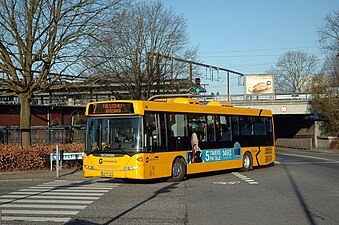 City-Trafikk buss i Frederica, Danmark