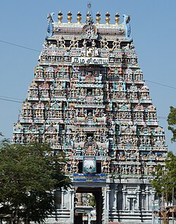 Torbau (gopuram) des Kalyana-Pasupatheswar-Tempels