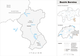 Distretto di Bernina – Localizzazione