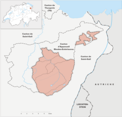 Mapa lokalizacyjna Appenzell Innerrhoden