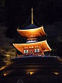 12/26 勝尾寺（箕面市）多宝塔ライトアップ