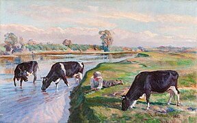 Pejzaż z krowami (1932)