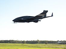 Krossblade SkyProwler transformer UAV for research into vertical take-off and landing technologies for aircraft Krossblade SkyProwler Hover VTOL 800.jpg
