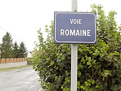 voie romaine à La Cheppe