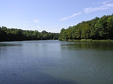 L'étang du Val-d'Or, l'un des étangs de La Minière à Guyancourt.