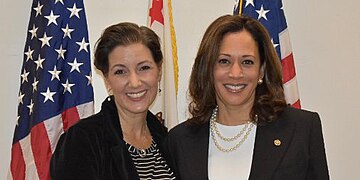 Libby Schaaf and Kamala Harris