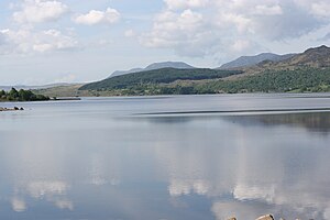 Llyn Trawsfynydd, Blick nach Süden