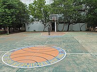 A basketball court in Tamil Nadu, India