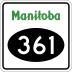 Provincial Road 361 marker