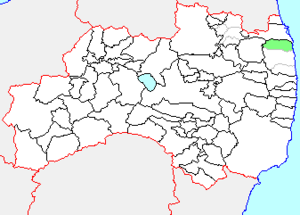 鹿島町の県内位置図